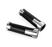 Puños Universales Antideslizantes Para Manillar De Motocicleta Para Yamaha YBR125 05-14/YBR250 YBR 125/250 De 7/8" (22 Mm)(Silver)