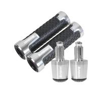 Puños Y Topes De Manillar Para Motocicleta Para Suzuki AN200, AN250, AN400, AN650, Burgman AN125, 250, 400 Y 650(Silver)