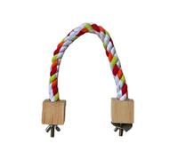 Punpula de cuerda aviar - Cálculo de amigo emplumado, gimnasio de suspensión en jaula | Punto de percha de fibra suave para compañeros alados, entretenimiento masticado para agujeros de gancho, plana