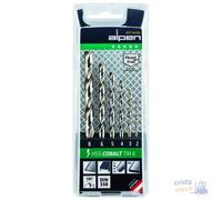 Punta Alpen Para Metal Hss Cobalto Serie Pz 6 Estuche Mm 2-3-4-5-6-8