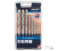 Punta Alpen Para Pared Long Life Tss 8 Serie Pz 8 Estuche Mm 3-4-5-6-7-8-9-10