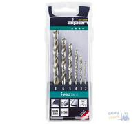 Punta Alpen Pro HSS Rectificada Serie Pz 6 Estuche Mm 2-3-4-5-6-8
