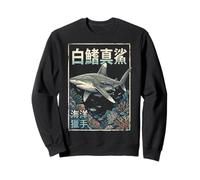 Punta Blanca Oceánica Japonés Océano Buzo Sudadera