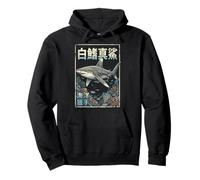 Punta Blanca Oceánica Japonés Océano Buzo Sudadera con Capucha