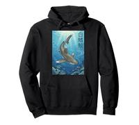 Punta Blanca Oceánica Japonés Océano Buzo Sudadera con Capucha
