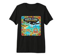 Punta Cana Dominican Travel Souvenir Landmark Regalo turístico Camiseta Premium