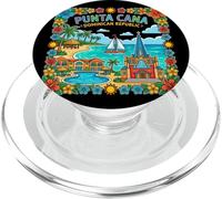 Punta Cana Dominican Travel Souvenir Landmark Regalo turístico PopSockets PopGrip para MagSafe