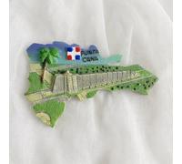 Punta Cana República Dominicana imán para nevera, recuerdo de viaje, decoración de nevera, colección artesanal 3D
