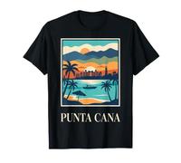 Punta Cana República Dominicana Vintage Beach Travel Design Camiseta