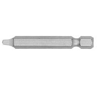 Punta cuadrada 1/4" estándar guía larga, ideal para trabajos de precisión y ensamblaje en carpintería y metalurgia.
