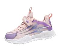 Punta de Almendra Chica Deportes Zapatos Chicas Chicas Flat Sole Thick Sole No Comfortable Casual Chica Multicolor Running Zapatillas, morado, 28 EU