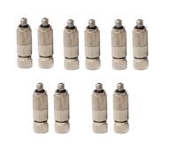 Punta de aspersión de abanico plano de acero inoxidable Boquilla de aspersión de acero inoxidable limpiable antiobstrucción 10/24(Brass Nickel Plated,3 Sections 0.4mm Orifice Dia)