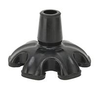 Punta de Bastón de Diseño de 6 Pilares, Almohadilla Negra de Repuesto de Goma Antideslizante para Bastones para Caminar, Punta de Muleta Gruesa Resistente Al Desgaste, Accesorios para Muletas para Bas