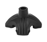 Punta de Bastón de Goma, Base Antideslizante Autoportante de 4 Patas, Repuesto para Bastón Plegable o Estándar - Estabilidad Mejorada, Absorbe Impactos, Ideal para Caminatas y