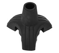 Punta de Bastón de Trípode, Almohadilla Negra de Repuesto de Silicona Antideslizante, Punta de Muleta Médica Resistente Al Desgaste, Accesorios para Muletas para Todos los Bastones Estándar Y Bastones