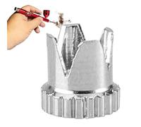 Punta de boquilla para boquillas de aguja para aerógrafo universales, cubiertas de tapones para boquillas, piezas de aerógrafo, tapa para boquillas | Protección práctica para la pintura y mejores
