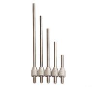Punta de carburo para indicadores digitales de esfera y medidores de profundidad con 2 mm de diámetro y vástago roscado M2.5, material resistente al desgaste y antimagnético para