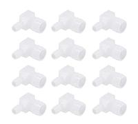 Punta de Codo, Inodoro Buena Rigidez Manguera de Plástico Inoxidable Adaptador de Punta Reductor Transparente para el Laboratorio (10 * 20 MM)