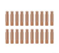 Punta de contacto de boquilla eléctrica para soldadura M6 x 24 mm 15AK MIGMAG Torch 20 unidades accesorios de soldadura de cobre (0,6 mm)