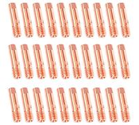 Punta de contacto de cobre 30 unidades boquilla de corriente para material de soldadura MIG/MAG 15AK (1,0 mm)