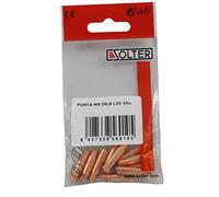 Punta de Contacto M6 L25 0,8 mm para Soldadura MIG - Pack 10 uds | Alta Conductividad en Cobre | Compatible con Antorchas MIG | Solter Profesional