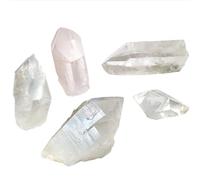 Punta de Cuarzo Blanco en Bruto Cristal Maestro Extra Mineral de Roca Natural Piedra (De 100g a 150g)