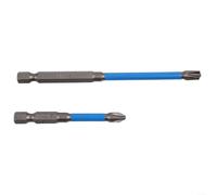 Punta de destornillador de cruz magnética especial para electricistas, FPH2, 65 mm de longitud, aleación de acero, a prueba de óxido, elige entre 1 paquete de 3 unidades (2 unidades (65 mm + 110 mm)
