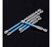 Punta de destornillador de cruz magnética especial para electricistas, FPH2, 65 mm de longitud, aleación de acero, a prueba de óxido, elige entre 1 paquete de 3 piezas (2 piezas (3 piezas de 65 mm)