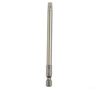 Punta de destornillador de seguridad Torx de 100 mm con vástago hexagonal de 10 cm, destornillador de estrella a prueba de manipulaciones para T7 T8 para T9 para T15 para T20 para T25 T27 para T30 T40