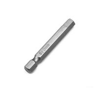 Punta de destornillador hexagonal de aleación de acero de 50 mm de longitud, cambio rápido de 1/4 pulgadas para taladro eléctrico, llave eléctrica y destornillador manual, plata (6 mm)