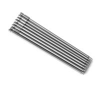 Punta de Destornillador Largo de 8 Piezas, Juego de Brocas Torx de Seguridad Magnética de 20 cm Cabeza de Flor de Ciruelo con Vástago Hexagonal de 1/4 "para T8, T10, T15, T20, T25, T27, T30, T40