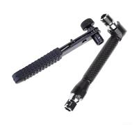 Punta de destornillador tipo L de ángulo de 90 grados de 14 pulgadas con mango de doble extremo y vástago hexagonal para atornillar tornillos en espacios compactos