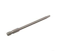 Punta de destornillador Torx magnética de 100 mm con orificio de seguridad, vástago de 6,35 mm para T8 para T10 para T15 para T20 para T25 T27 para T30 T40, compatible con taladros eléctricos y