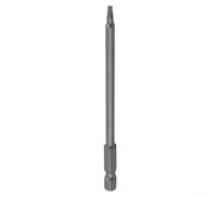 Punta de destornillador Torx magnética de 100 mm con orificio de seguridad, vástago de 6,35 mm para T8 para T10 para T15 para T20 para T25 T27 para T30 T40, compatible con taladros eléctricos y
