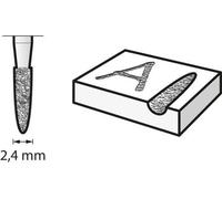 Punta de Diamante BOSCH Mpx2 5007144 Espiga 2,4,Mm Grabado