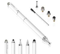 punta de disco táctil de alta sensibilidad y precisión, punta de goma negra y punta de fibra de malla universal para todos los dispositivos de pantalla táctil capacitiva