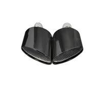 Punta de escape compatible con Audi A4 A5 A6 A7 hasta RS4 RS5 RS6 RS7 Punta de silenciador compatible con Audi Punta de escape de acero inoxidable 1 par(Carbon fiber)