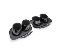 Punta de Escape cuádruple de Acero Inoxidable 304 para 992 Carrera 2/4/S/4S (Negra)