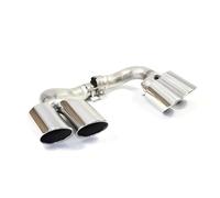 Punta De Escape De Coche, Sistema De Escape Estilo S, Punta De Silenciador De Tubo Para Porsche Para Cayenne Hybrid/gasolina 2018 2019 2020(Silver B Petrol)