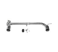 Punta De Escape Doble Para F30, F31, 320i Y 318i Con Estilo Para M-Sport. Fabricada En Acero Inoxidable 304.(Silver 318i)