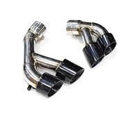 Punta de Escape para BMW F15 X5 35i 2014-2018 UP X5M Look Carbon Fiber Silencer Steel Car Exhaust Tube Tailpipe Quad(B)