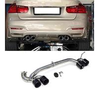 Punta de Escape para BMW F30 F31 320i 318i con Aspecto M3, Parachoques Serie 3, Acero Inoxidable, silenciador de Escape, Punta cuádruple (I)