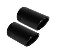 Punta de Escape, Punta de Silenciador de Acero Inoxidable KIMISS para A4 B8 Q5, Tubo de Escape Negro Brillante, Tubo de Escape, Punta de Tubo de Escape, Sistema de Escape de Garganta Trasera, Tubo de