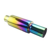 Punta de Escape Universal para Coche, silenciadores de Tubo de Escape de Acero Inoxidable, Sistemas de Escape de Carreras, silenciadores de 2", 2.5" a 3", Tubo de Escape (Colorido, 57 mm)