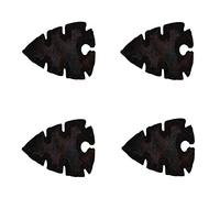 Punta de flecha de obsidiana de caoba Punta de flecha natural Punta de flecha hecha a mano de 2 a 2,5 pulgadas (juego de 4 piezas) -Blessfull Healing