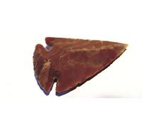 Punta de flecha entre 2 - 11 cm de ágata (réplica del tiempo de la piedra) (4 hasta 4,5 cm).
