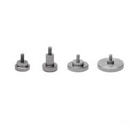 Punta de medición plana con rosca M2.5 para reloj comparador y medidor de profundidad D10 mm L5 mm de repuesto plateado para superficies convexas, tecnología de medición industrial, herramienta