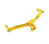 Punta de palanca de cambios de aluminio para motocicleta Dirt Bike Diseño de 2 vías Negro Oro Rojo Plata Azul Reposapiés Parte (oro)