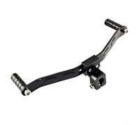 Punta de palanca de cambios de aluminio para motocicleta Dirt Bike Diseño de 2 vías Negro Oro Rojo Plata Azul Reposapiés Parte (negro)