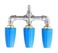 Punta de pulverización de alta potencia, rotación de 360 grados, 4000 PSI, conexión rápida de 1/4, construcción de acero inoxidable y latón para lavadora a presión